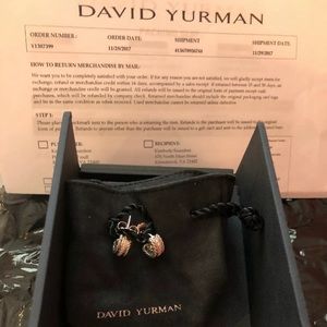 David Yurman Cable Classic Earrings with diamonds